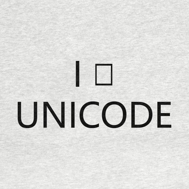 I heart Unicode by PaletteDesigns